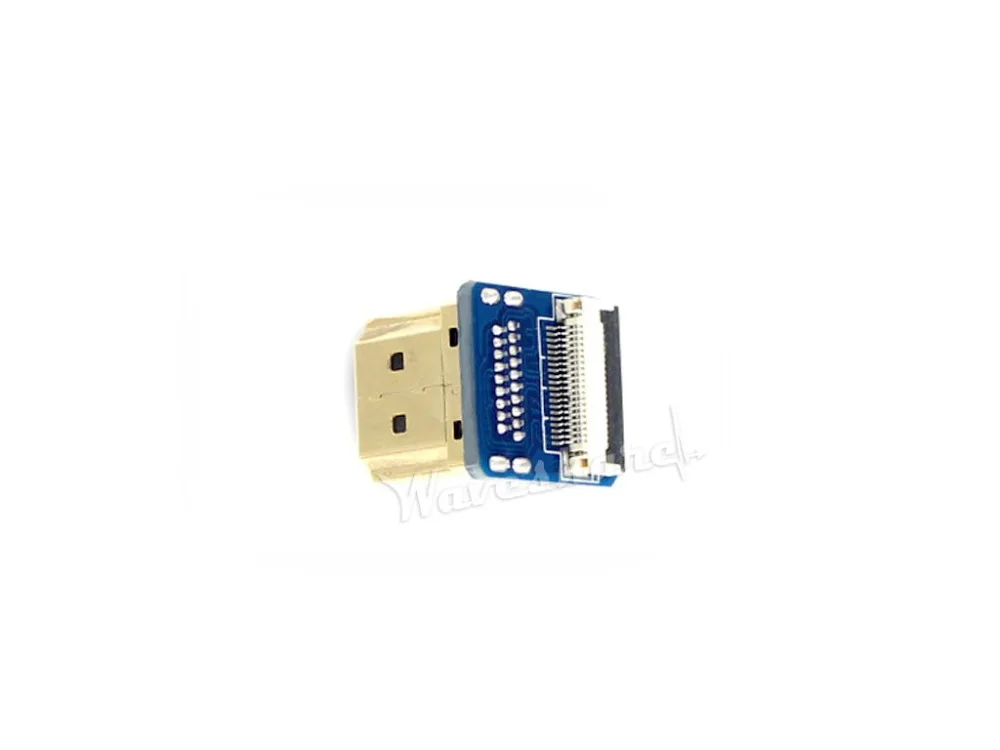 

Waveshare DIY HDMI Cable: Right-angle HDMI Plug Adapter