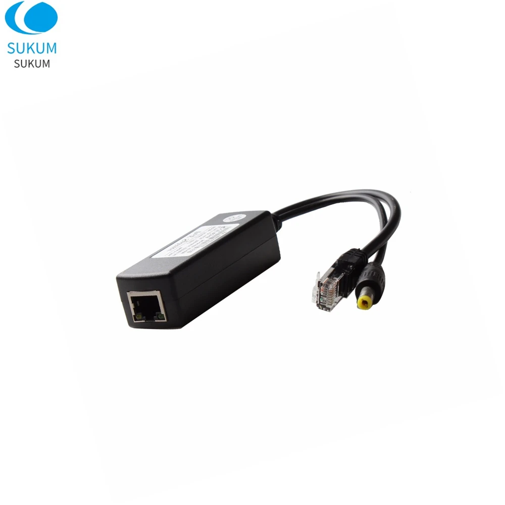 

PoE Splitter IEEE802.3af Cable 48V POE Adapter Cable Active POE Splitter Power supply Module 12V Separator