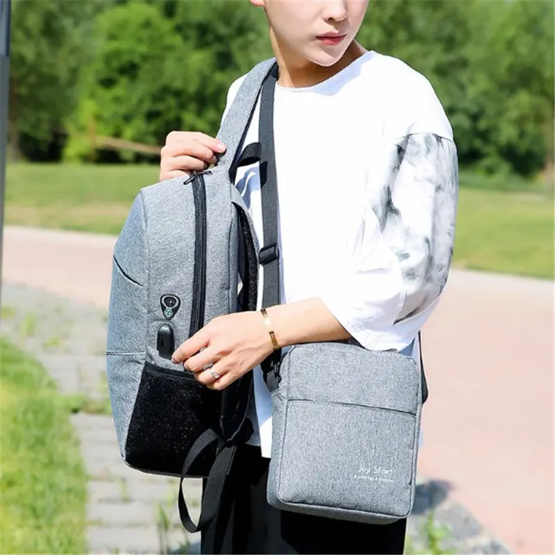 

Hot ! Fashion Travel Bag TOP 15 Inch Laptop Backpack USB Charging Anti Theft Backpack Men Backpack Waterproof School Bag