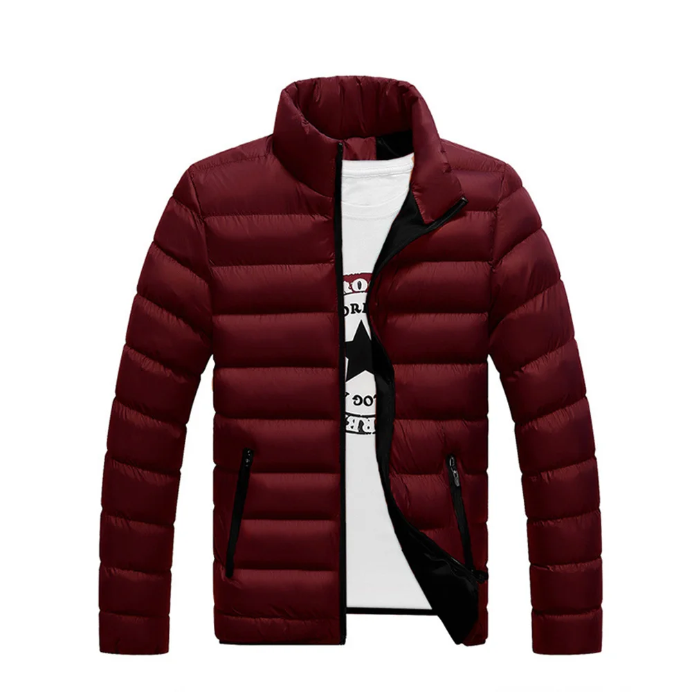 Gaeshow Winter Jacket Men 2018 Fashion Stand Collar Male Parka Mens Solid Thick Coat Man Parkas Clothes M - 4XL | Мужская одежда