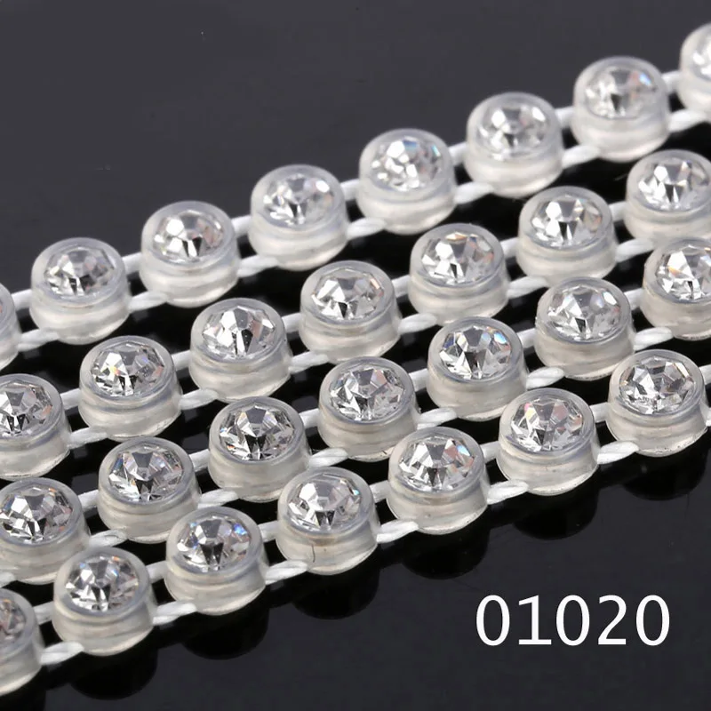 Uroru Индеец бисером SS6 Кристалл Rhinestone кольцевание отделкой 10 метров каждая карта AM