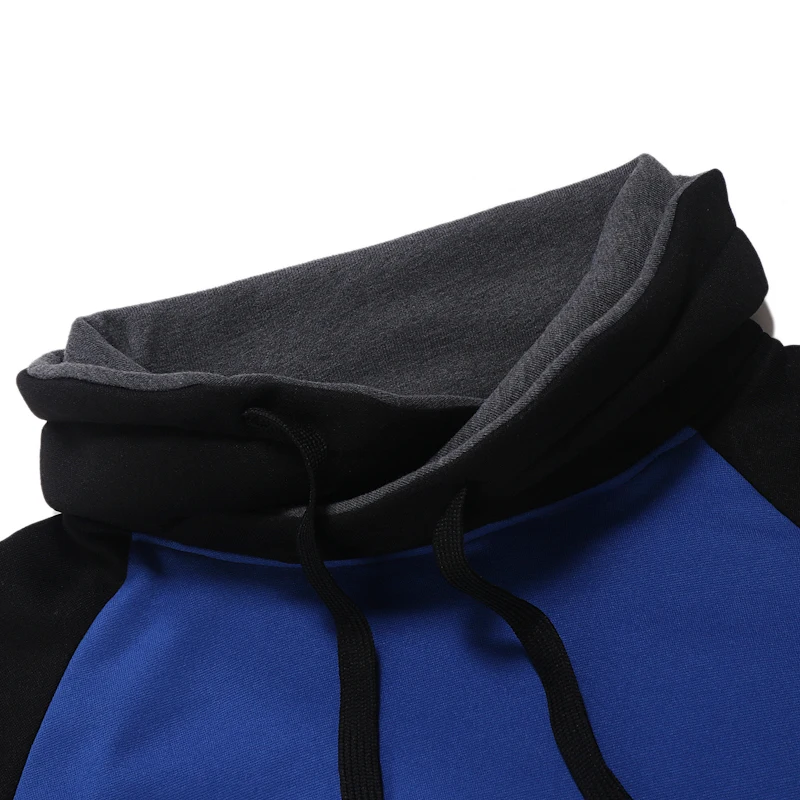 Casual Hoodies Men Autumn Fashion Brand Pullover Solid Color Turtleneck Sportswear Sweatshirt Men'S Tracksuits Moleton 3XL