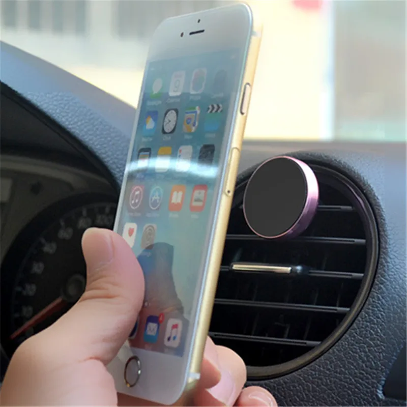 Магнитный автомобильный держатель для телефона для iPhone SE 5, 5S, 6, 6 S, 7 Plus, магнитный мини-держатель на вентиляционное отверстие, Стильный автомобильный держатель для Xiaomi