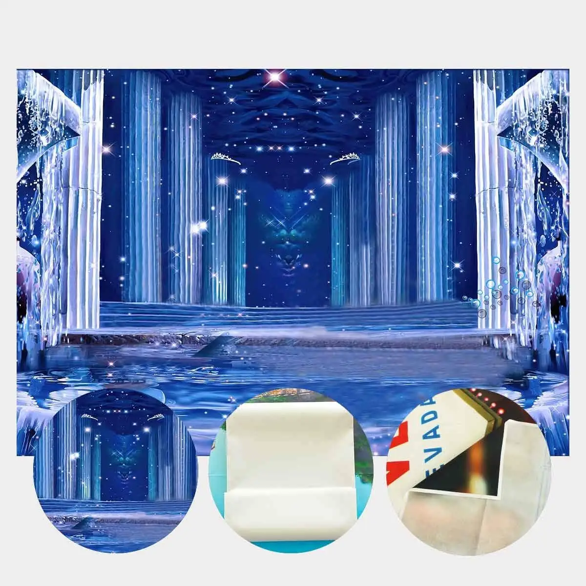 7x5ft Amazing Ice Scene Backdrop Shiny Pillar background Flowing Water Photography Backdrops Studio Props | Электроника