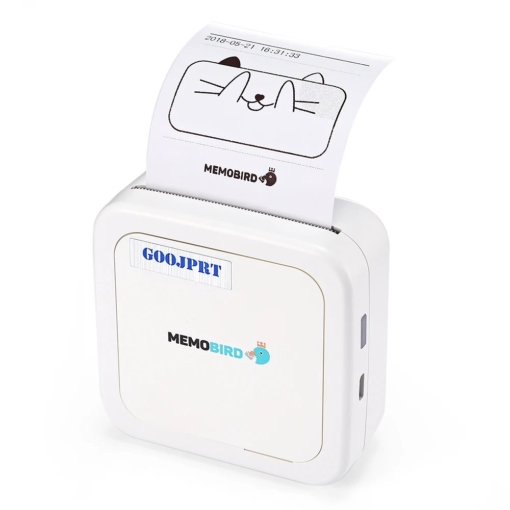 Новейшая модель GOOJPRT G3 MEMOBIRD Мини Bluetooth Бумага для термопринтера фотопринтер с