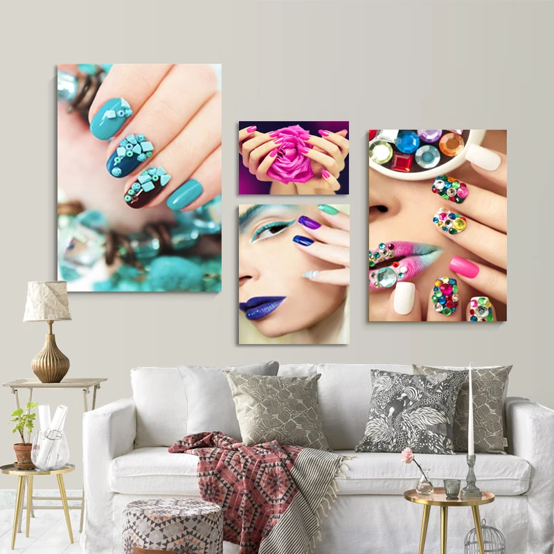 Современная модная Картина на холсте женщина постер и принты настенные