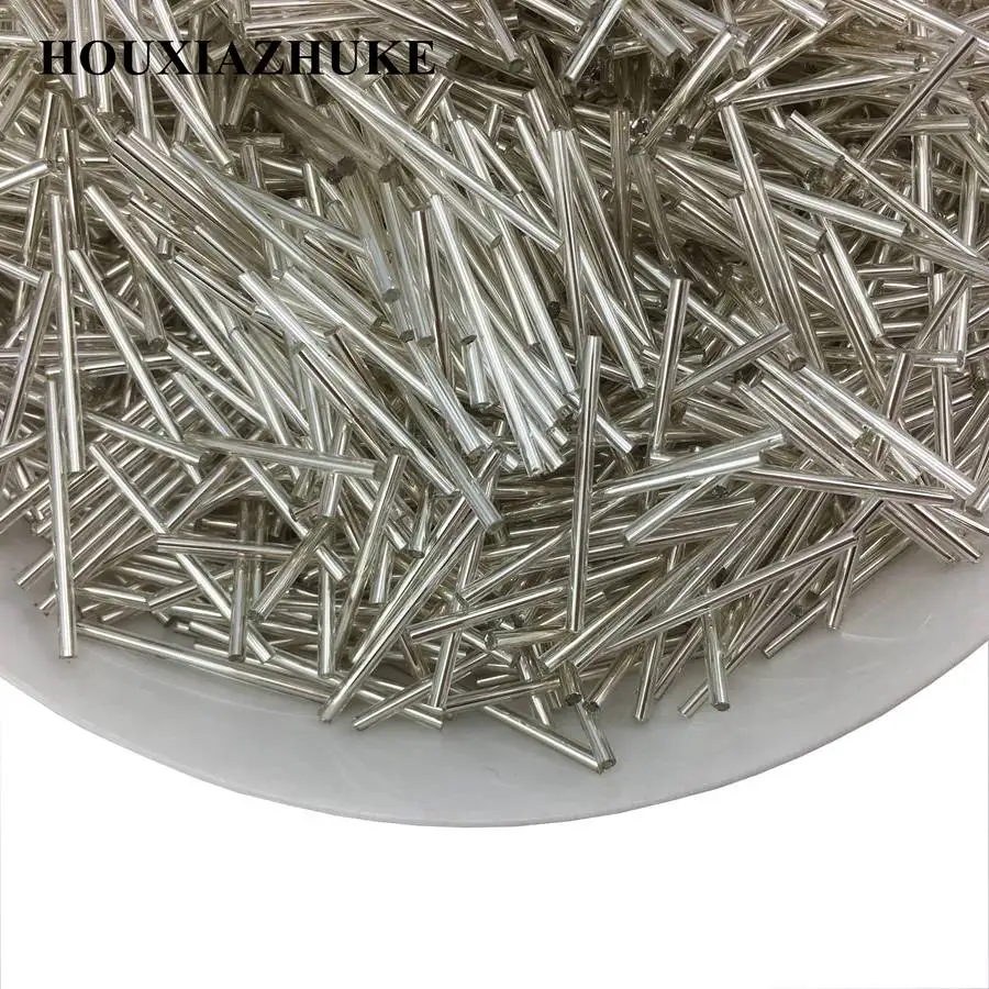 Стеклянные бусины для украшения одежды ручной работы длина 30 мм диаметр 2 мм|beads