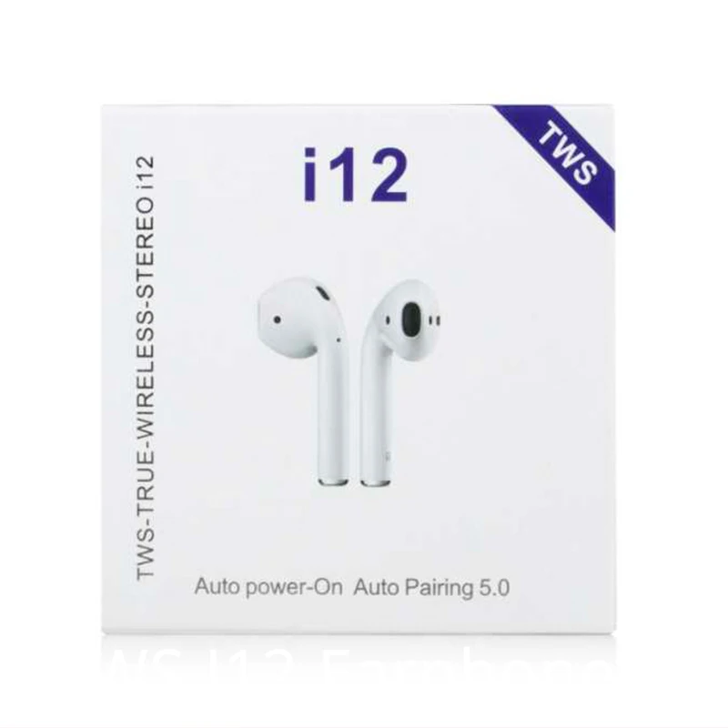 TWS I12 беспроводные Bluetooth наушники-вкладыши гарнитура микрофон наушники для iPhone