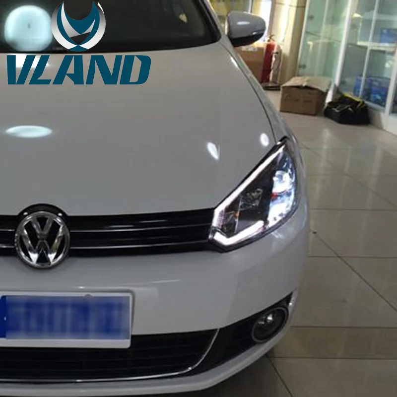Автомобильная головная лампа VLAND для Golf MK6 For2008 2009 2010 2011 2012 2013 светодиодная R20