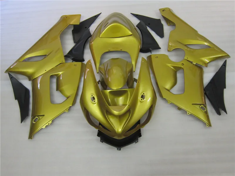 

Комплект обтекателей из АБС-пластика для Kawasaki NINJA ZX 6R 2005 2006 Новые запчасти на вторичном рынке zx6r 05 06 золотистые черные Обтекатели корпус CN35