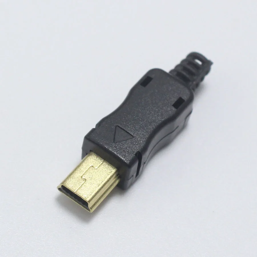 2 шт. DIY Mini Type B USB 5Pin сварочный Тип Штекерный разъем 4 в 1 позолоченный адаптер для