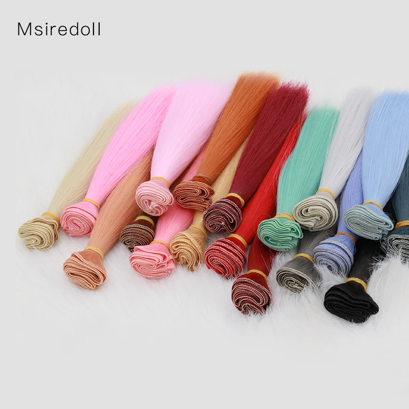 Волосы для шарнирных кукол Msiredoll 15*100 см, 20*100 см или 25*100 см, для 13, 14, 16, кукла с прямыми волосами, парик для шарнирных кукол (art.: 7ad63d71f) - 7ad63d71f