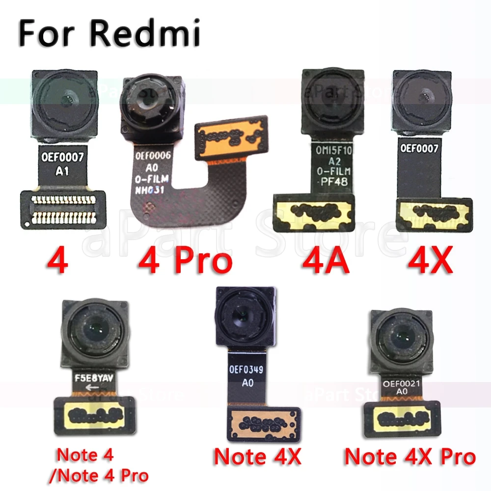 Шлейф для маленькой камеры для Xiaomi Redmi Note 3 3s 4 4A 5 5A 6 6A Pro Global фронтальная камера Flex Запчасти для телефонов