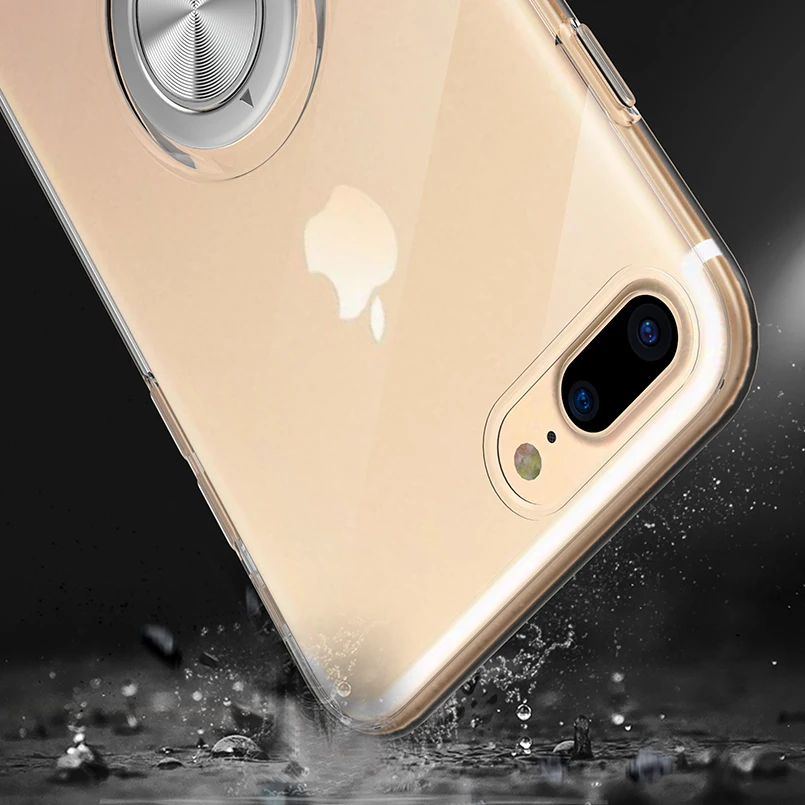 Кронштейн кольцо держатель чехол для iPhone X XS XR MAX Бампер ТПУ 8 7 6 6S Plus защитная