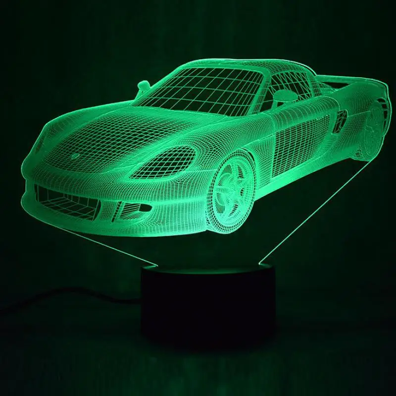 Настольная 3D лампа с дистанционным управлением и сенсорным черные