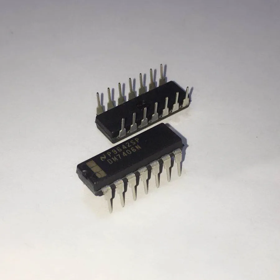 5 шт. DM7406N DM7406 шесть инверторных буферов/драйверов DIP 14 посылка|Запасные части| |