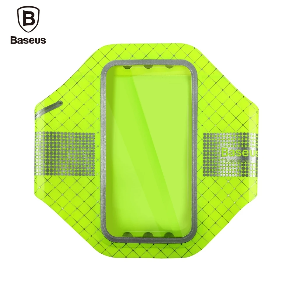 Original Waterproof Baseus Sports Gym Running Pouch Armband Arm Case TPU Transparent Touch Cover Exercise Holder for Phone 4.7 | Мобильные