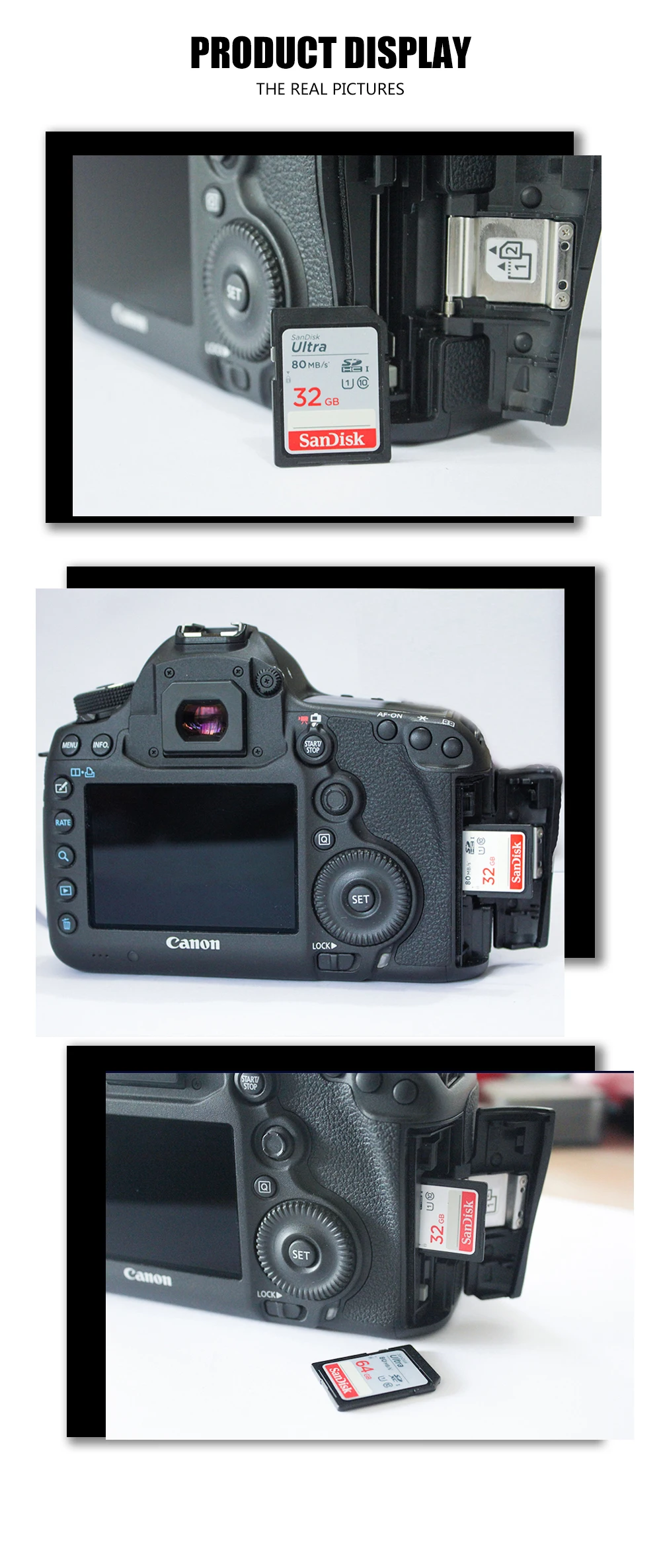 SanDisk SD карта 128 Гб 64 Гб 32 Гб 16 Гб microSDHC SDXC UHS-I карта памяти micro SD карта TF карта 80 МБ/с./с класс 10 U3 для камеры