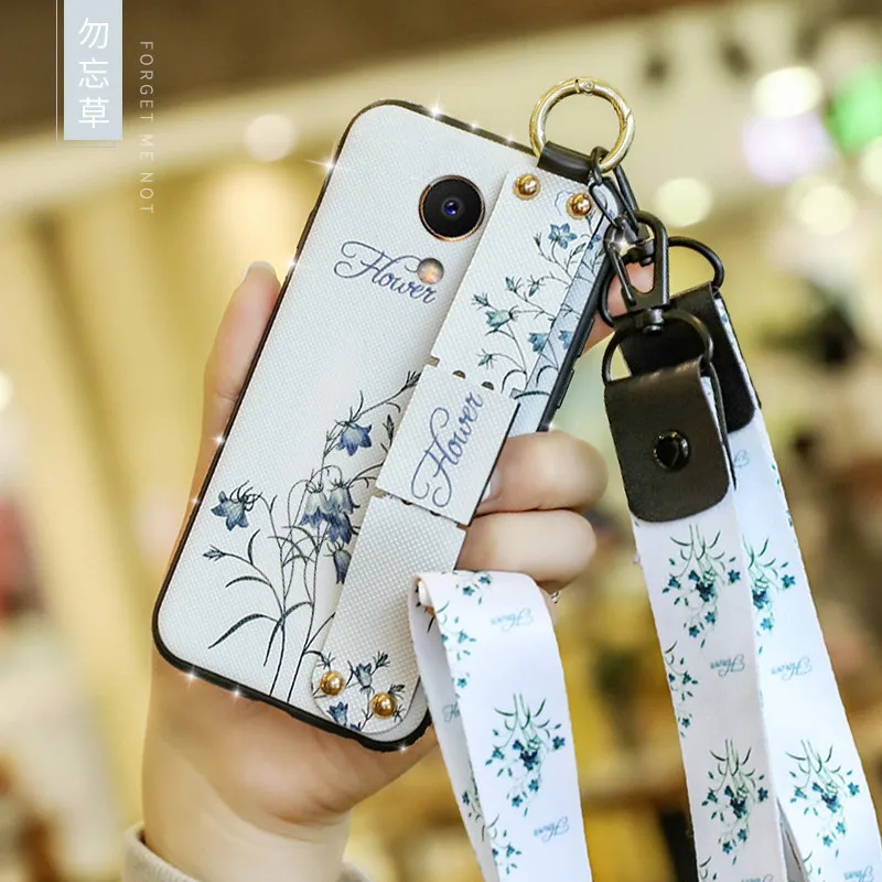 Наручные ремень украшенный силиконовый чехол для Meizu M6 note m5 наручный браслет с