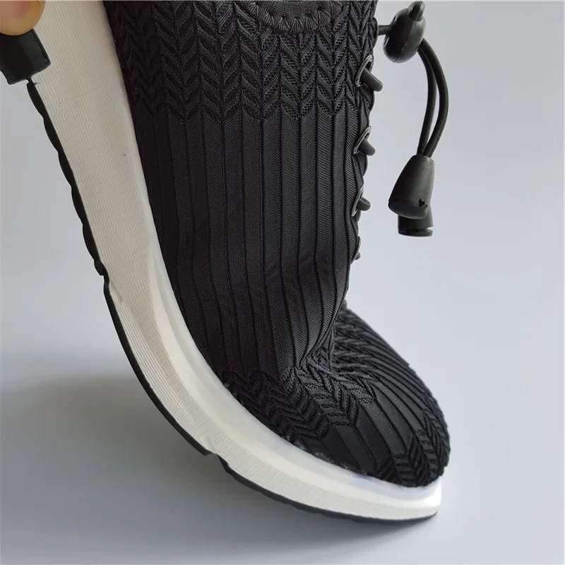 Мужские повседневные туфли черные мягкие кроссовки на шнуровке