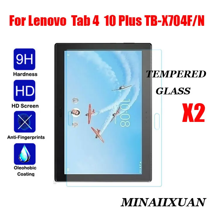 2 шт. 9H взрывозащищенное противоударное закаленное стекло для Lenovo Tab4 TAB 4 10 Plus TB X704N