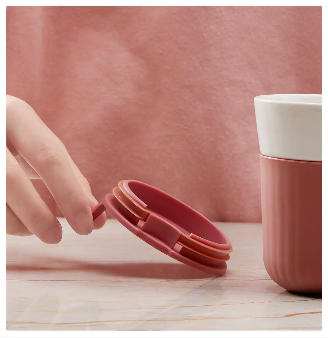 Xiaomi Mijia BergHOFF керамическая кофейная чашка модная простая кофейная молочная чашка сохранение тепла теплые чашки с силиконовый каучук чехол