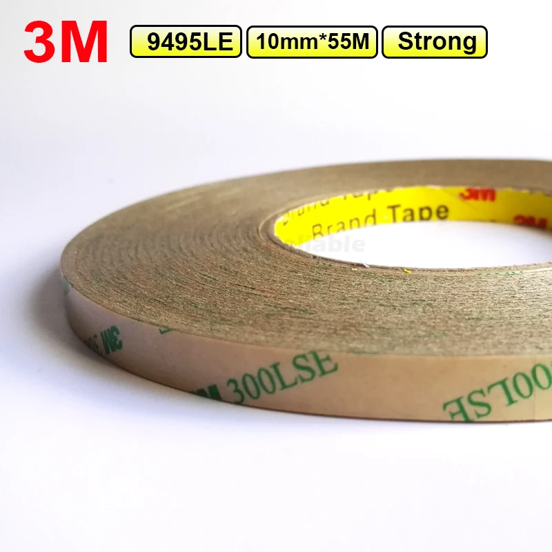 

3M (10mm*55M*0.17mm) Waterproof Super Strong Adhesion Double Sided Sticky Strip for phone Tablet Touch Panel, LCD Screen,Frame