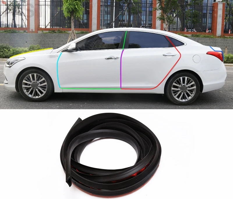 Резиновое уплотнение для hyundai Elantra 2016 2017 18 звукоизоляционный уплотнитель кромка