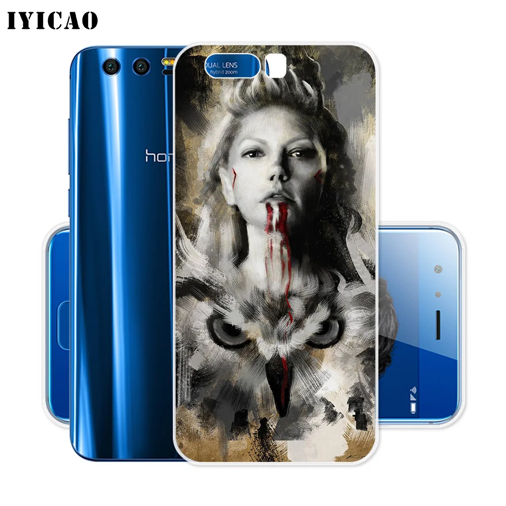 Мягкий силиконовый чехол IYICAO Vikings Serie 4 для Huawei Y9 Y7 Y6 Prime 2018 Honor 8C 8X 8 9 10 Lite 7X 7C 6A 7A