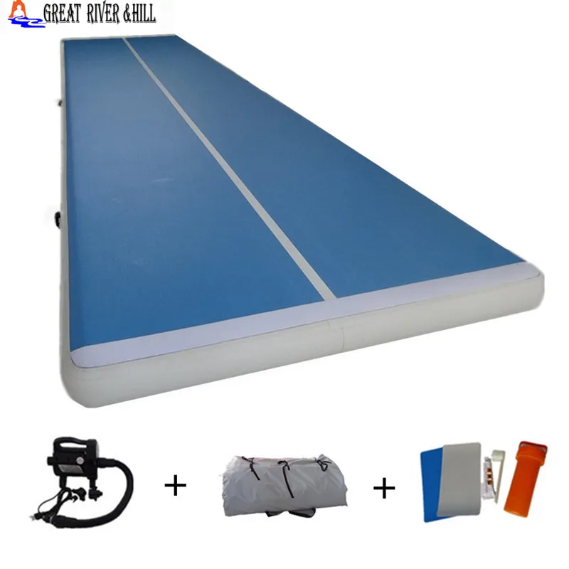 

Air tumble mat inflatable gymnastics air track board 2 years warranty 6mx2mx20cm
