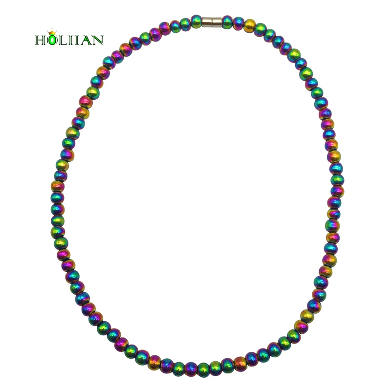 Женские ожерелья-Цепочки гематитовый магнит бусины вертикальная Защита