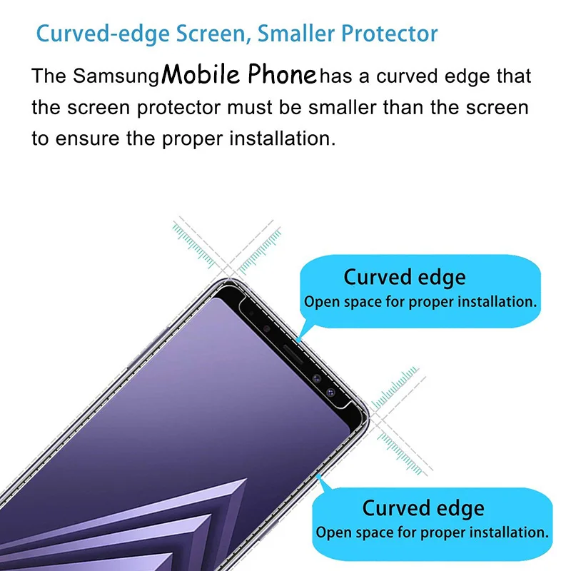 OriWood 2.5D Matte Frosted Anti Fingerprints Tempered Glass Screen Protector Protective Film For Samsung Galaxy J4 J6 J8 2018 | Мобильные
