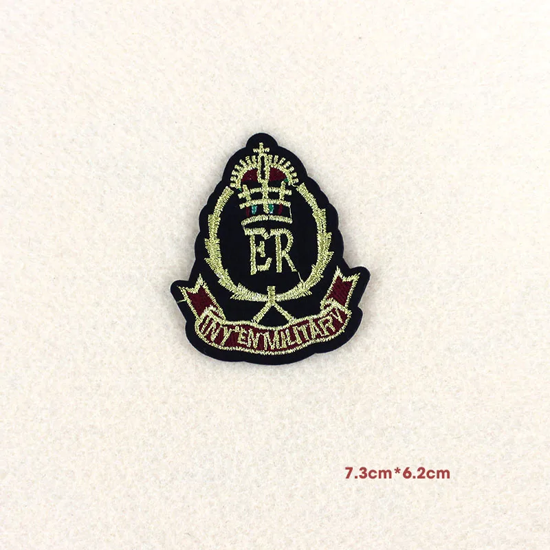 6 шт./лот вышитые значки патчи со звездами и короной для одежды сумки наклейки