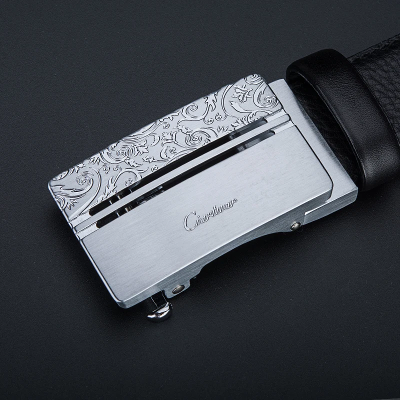 2019 роскошный дизайн Для Мужчин's Ремни анаглиф пряжка с гравировкой ремни из