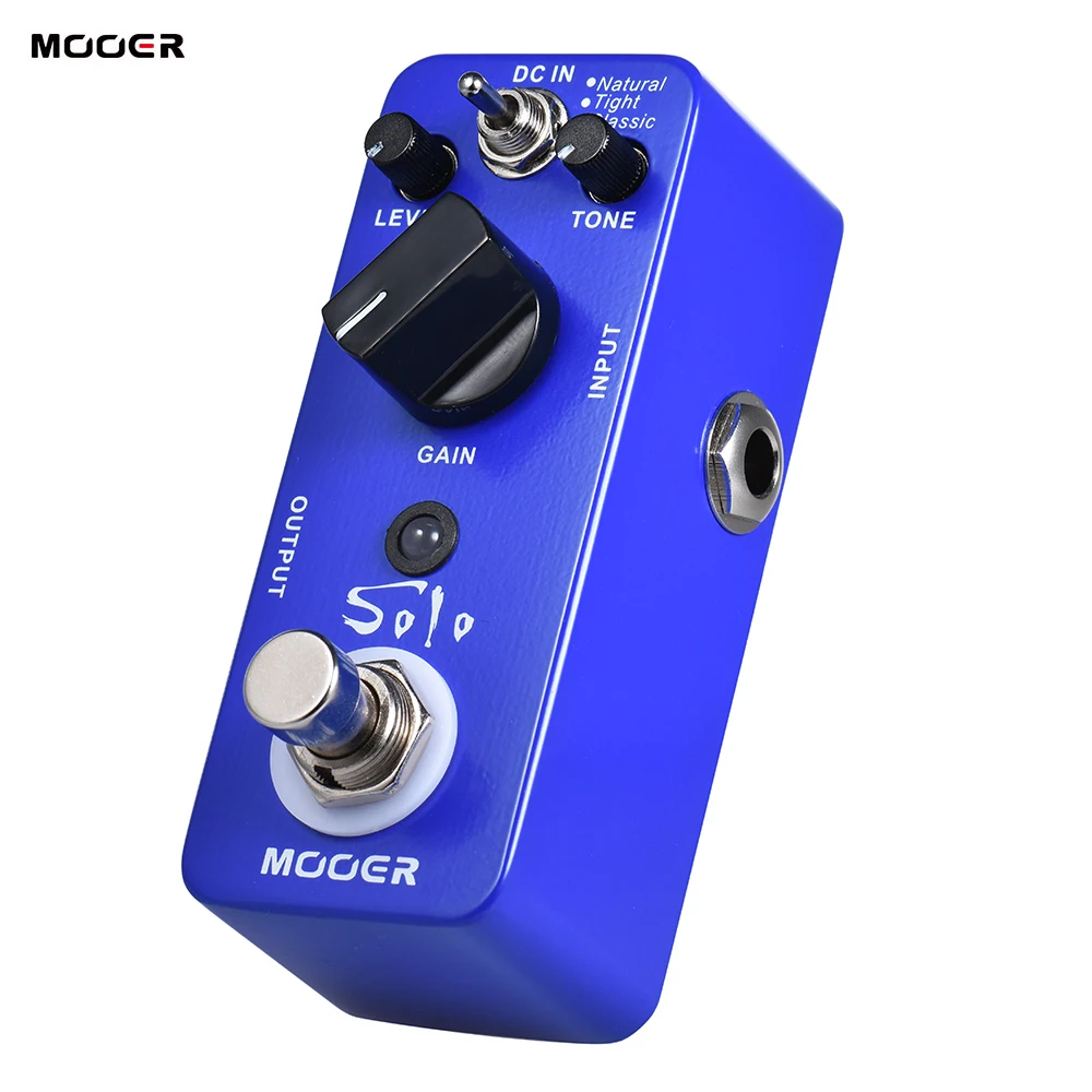 MOOER SOLO Искажение педаль для гитарных эффектов с высоким коэффициентом усиления