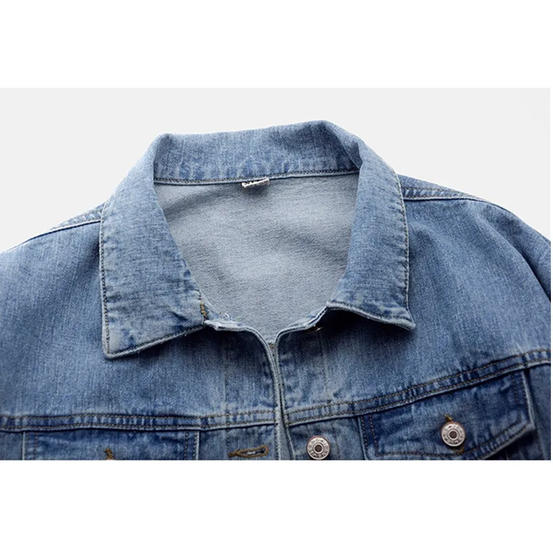Женская джинсовая куртка на весну и осень новинка 2020 корейская мода большой
