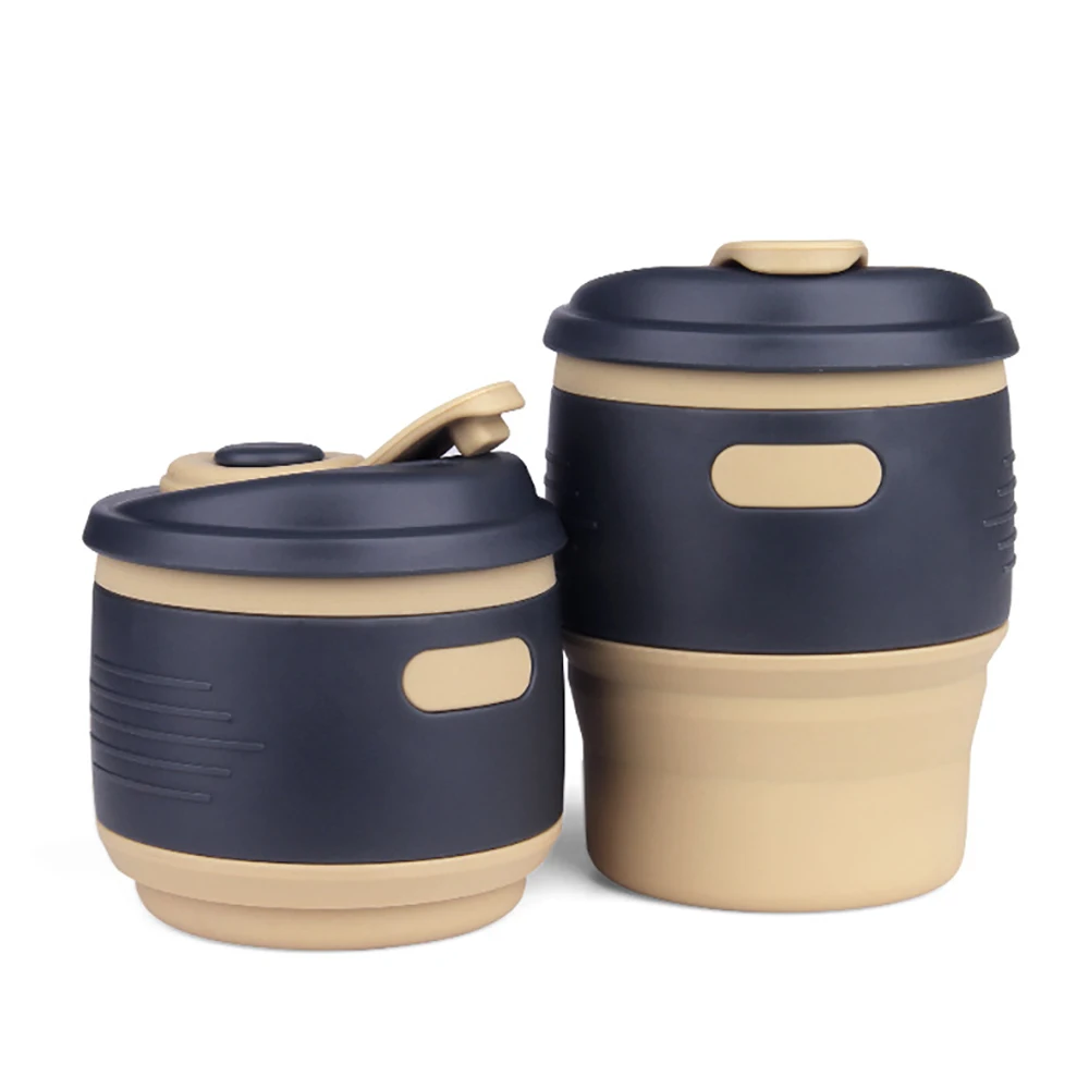 Силиконовые Складной Кубок легко носить с собой Открытый путешествия чашей foldbale