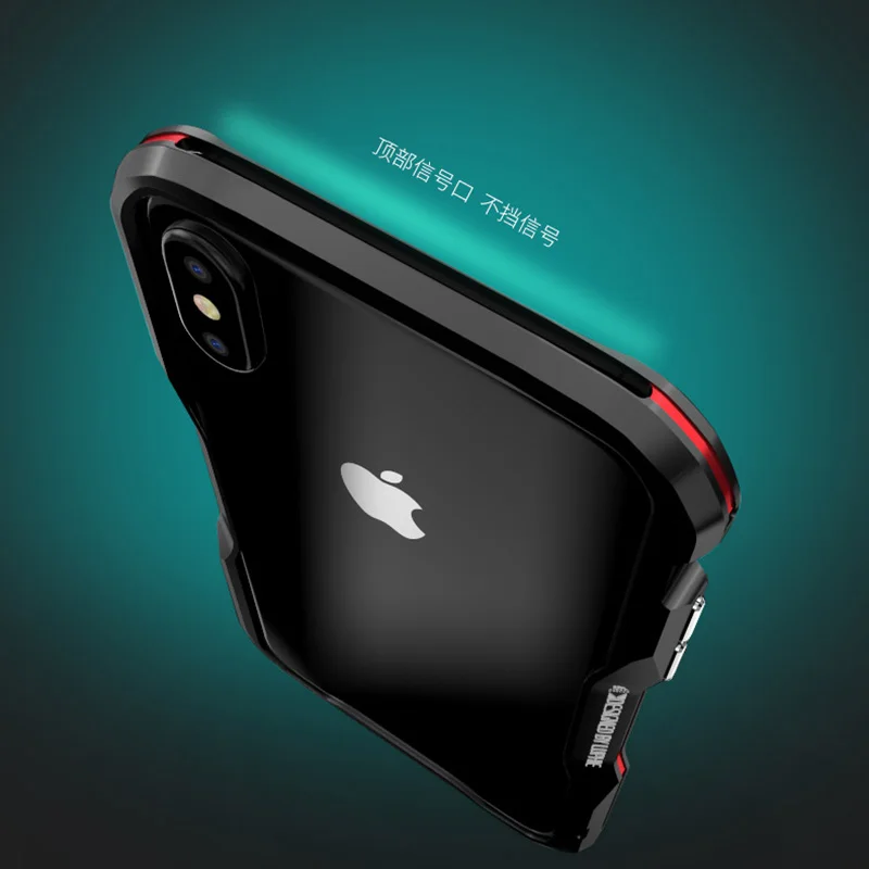 Для iphone 11 Pro MAX 7 8 Plus X XR XS чехол роскошный чехол Бампер Тонкий Жесткий 3D 360 Защитный корпус металлический бампер алюминиевая рамка