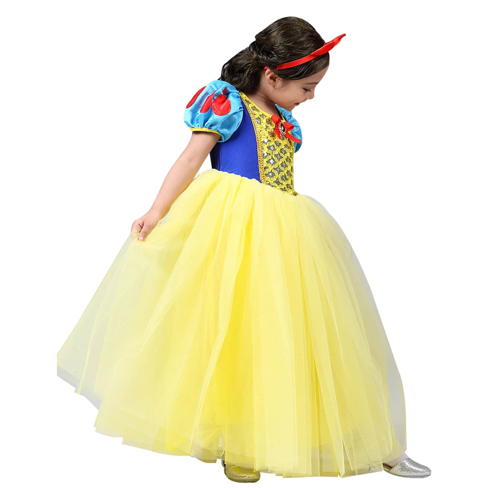 Детский костюм Белоснежки нарядное платье принцессы для девочек сказочный на