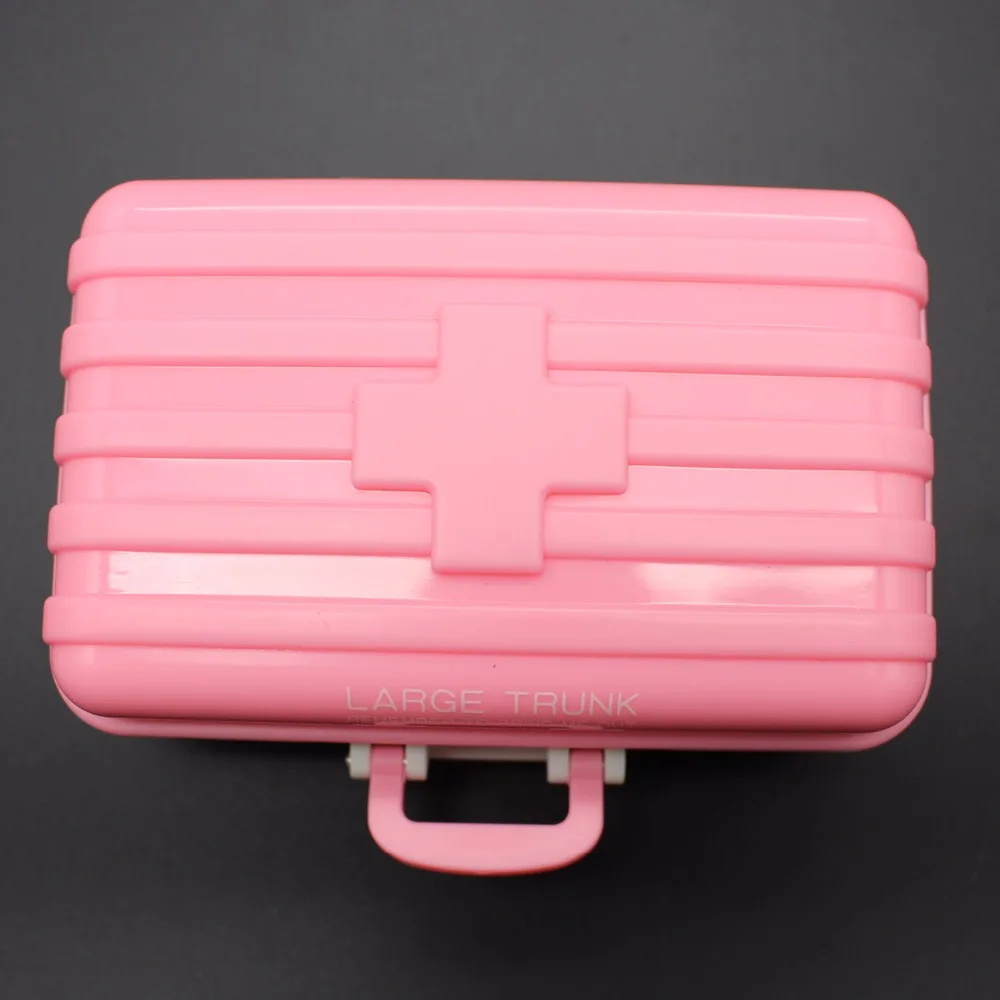 Творческий Портативный Пластиковые Таблетки Диспенсер Небольшой Путешествия