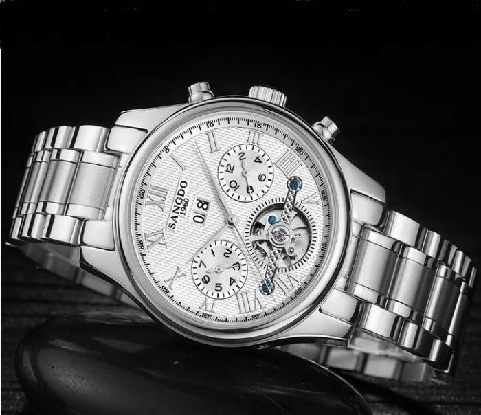 Часы мужские автоматические с сапфировым стеклом 40 мм 030SD|Мужские механические