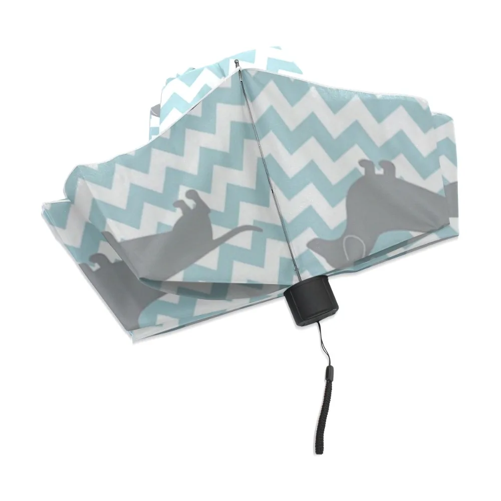 Высококачественный милый Зонт с принтом сосисок и собак модный трехскладной