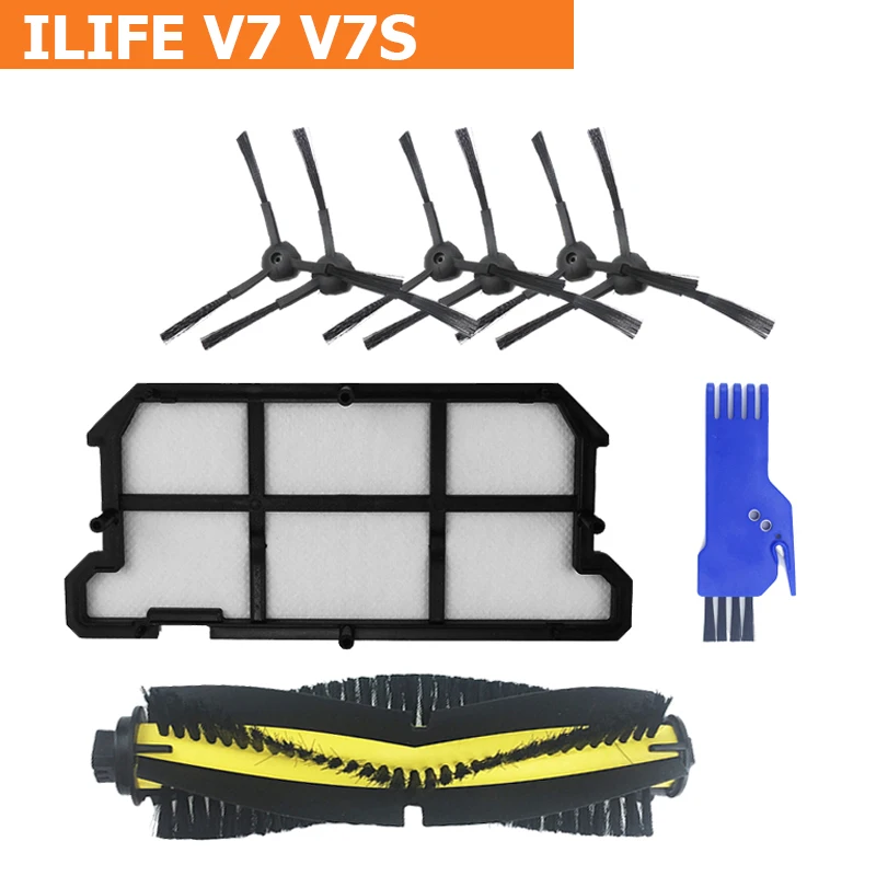 Робот пылесос аксессуары для ILIFE V7 V7s V7S pro запасные основные части щетка боковая