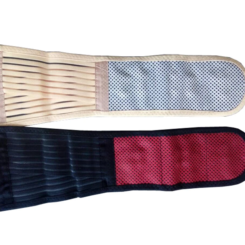 

Tourmaline Lumbar Support Brace Breathable Mesh Four Steels Plate Protection Adjustable Self-heatingBack Waist Support Belt