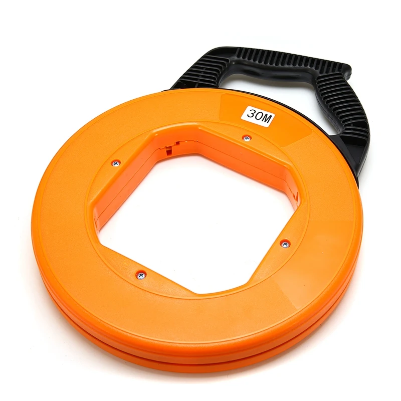 Портативный 30 метров стекловолокна Рыбная лента рыболовный инструмент катушка