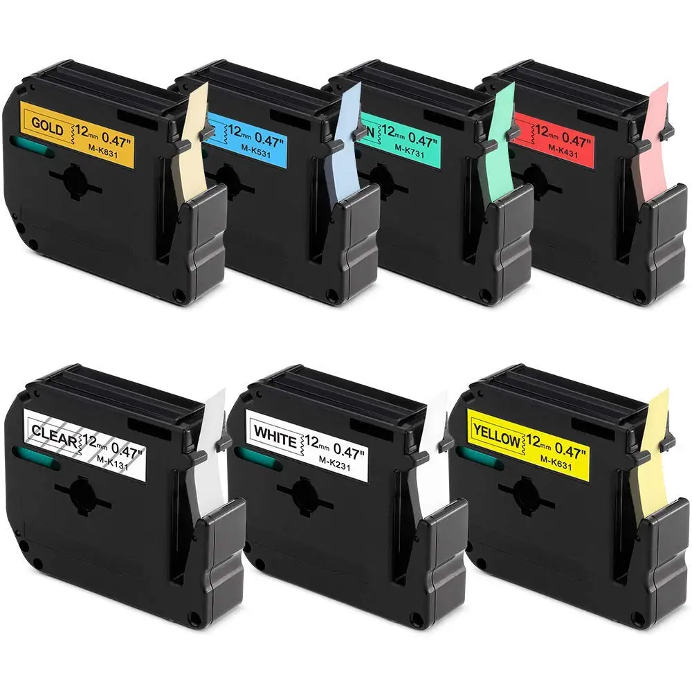 Лента для этикеток P Touch M совместима с Brother PTouch PTM95 PT65 PT70 MK131 MK231 MK431 MK531 MK631 MK731