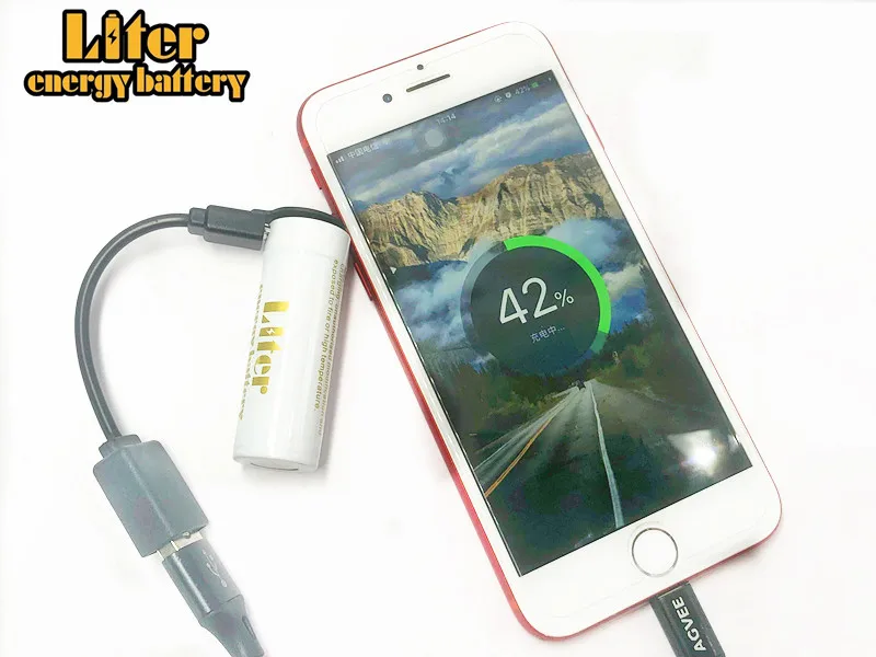 Новые USB товары! Аккумулятор высокой мощности 18500 1800 мАч 3 7 в внешний аккумулятор