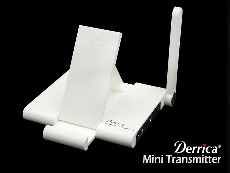 구매 무료 배송! Derrica OK-100 모바일 핸드폰 가라오케 마이크 무선 시스템, 탁상 및 핸드 헬드 듀얼 송신기 포함