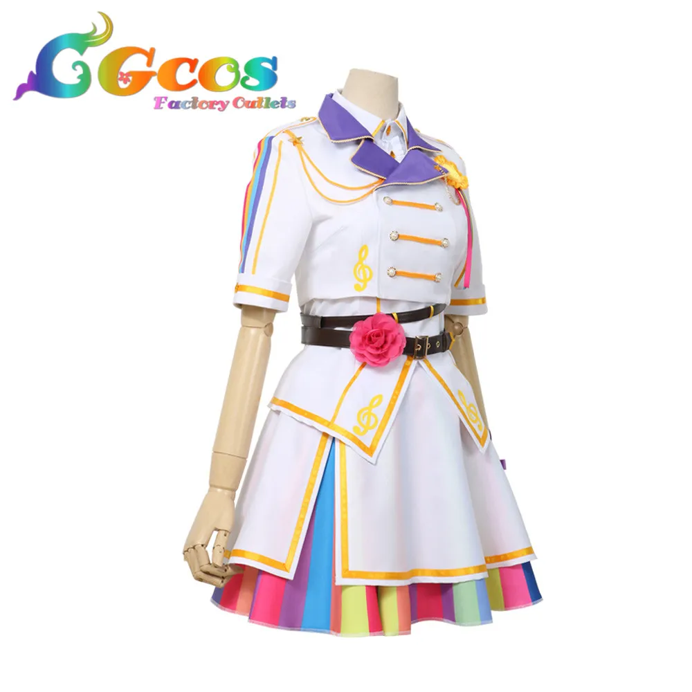 CGCOS Бесплатная доставка Косплэй костюм Bang Dream! Поппин вечерние 9th один круговой