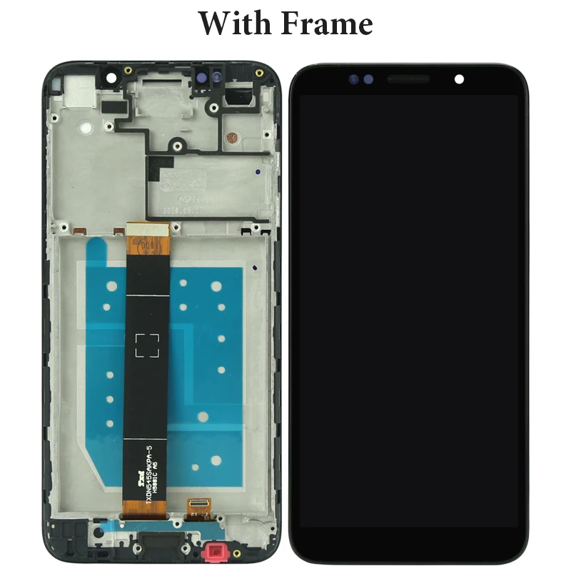 Для Huawei Y5 2018/Y5 Prime 2018 сенсорный ЖК-экран с рамкой 5 45 '